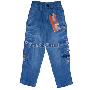 Light blue cargo jeans